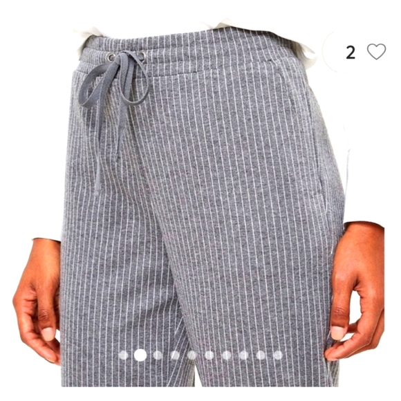 Loft Striped Tapered Pull On Pants NWT Size XL - Picture 3 of 11